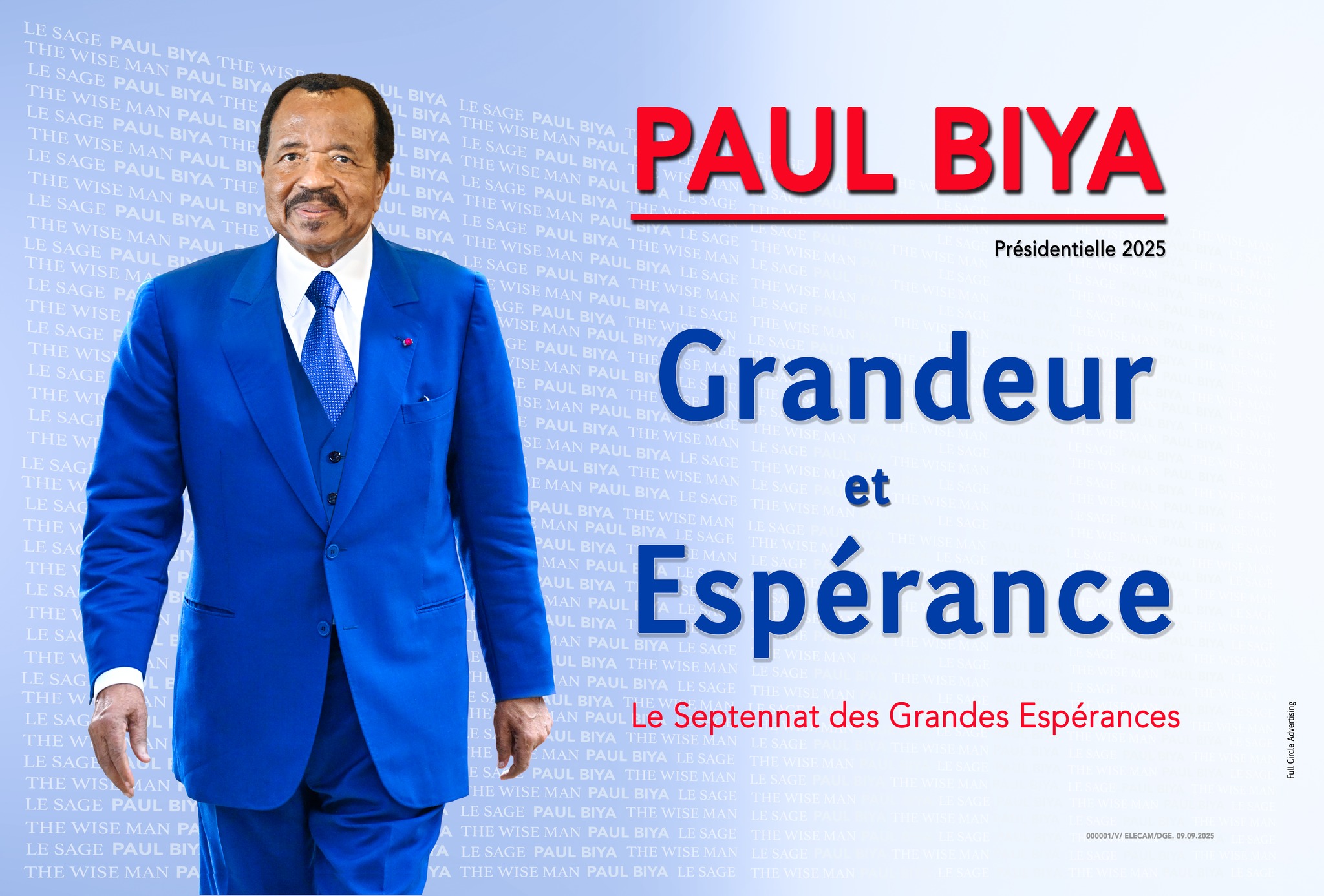 Le Candidat Paul Biya s’engage à préserver la sécurité au Cameroun