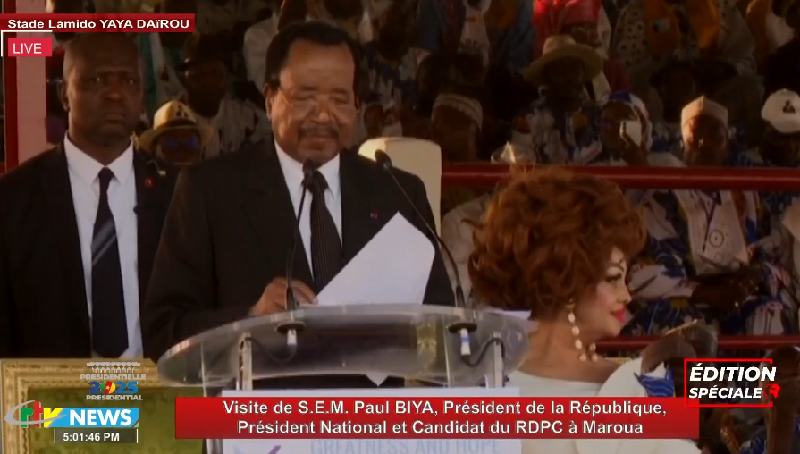Cameroun : le président Paul Biya s’engage à poursuivre des réalisations amorcées